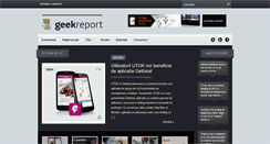 Desktop Screenshot of geekreport.ro